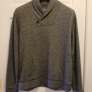 Men's Gray Knit Sweater, Express, XL